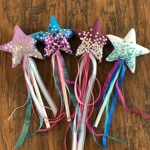 Handcrafted - Set of 4 Fairy and/or Princess Wands - Picture 3 of 8